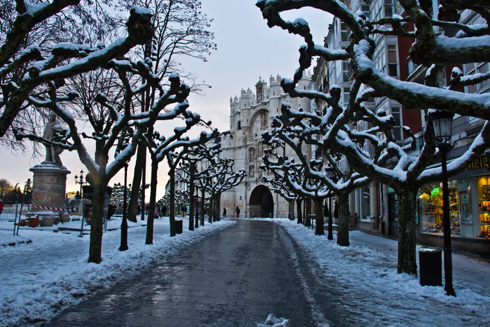Arco Santa María nevado