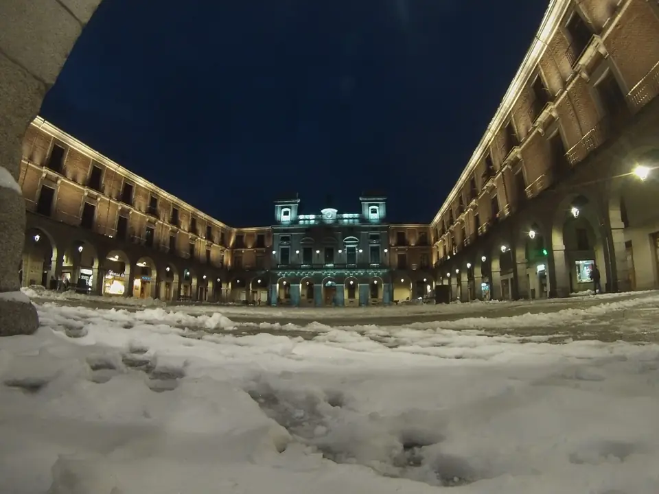 Plaza Mayor de Ávila (nevada)