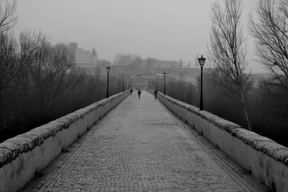 Invierno en el puente romano